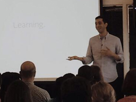 The Experience Institute’s Victor Saad at Chicago CreativeMornings #30