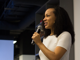 Politics as usual: Artist Rashayla Marie Brown at 46th monthly CreativeMornings in Chicago